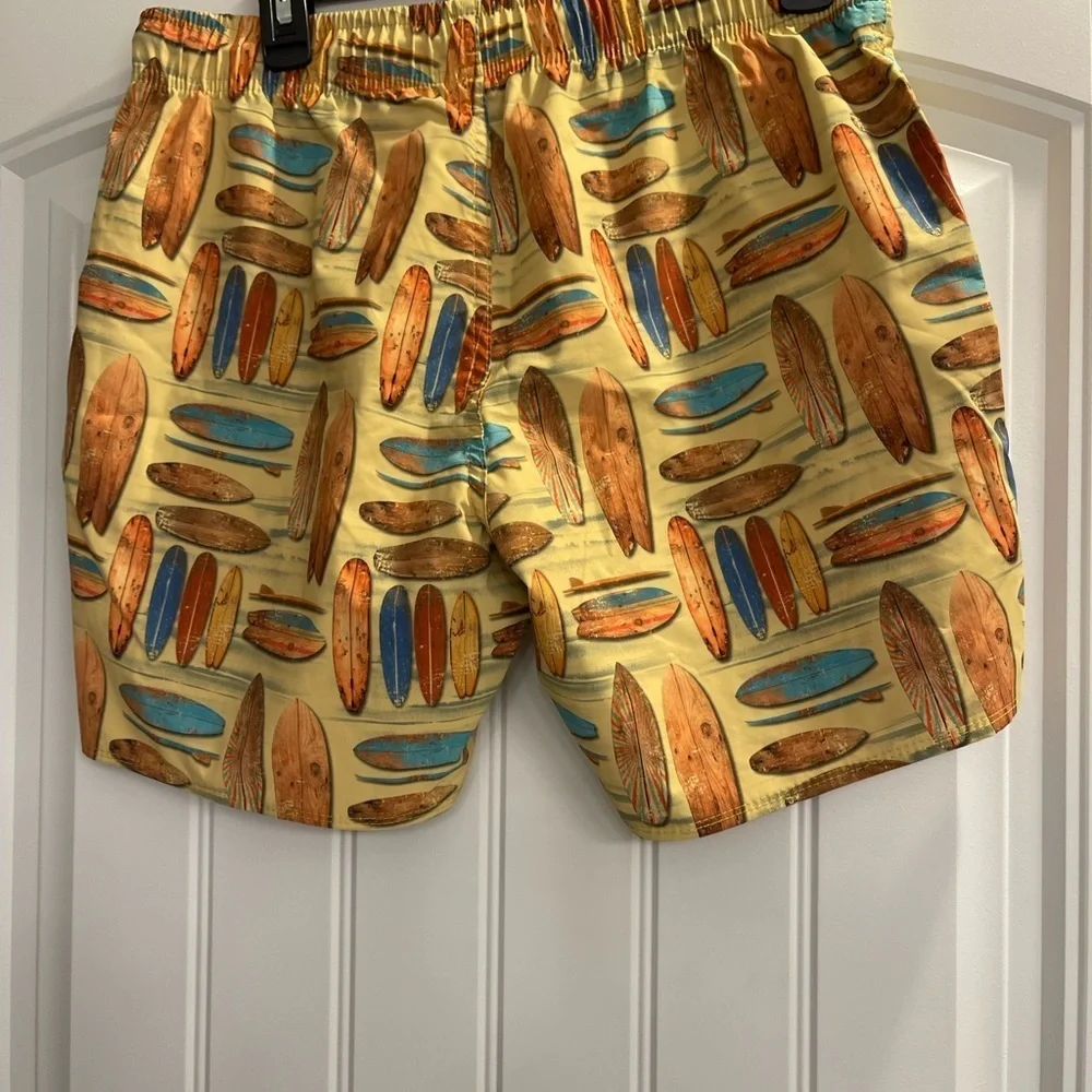 Psycho Tuna men’s swim shorts surfboard yellow like new